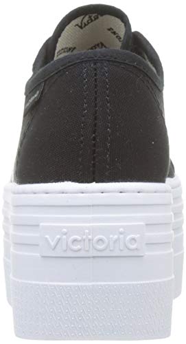 Victoria Barcelona Doble Lona/Detalle, Zapatillas Hombre, Negro (Negro 10), 41 EU
