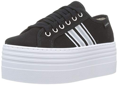 Victoria Barcelona Doble Lona/Detalle, Zapatillas Hombre, Negro (Negro 10), 41 EU