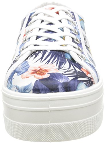Victoria Basket Flores Y Corazones Plataforma - Zapatillas de deporte Unisex adulto, Blanc (20 Blanco), EU 39