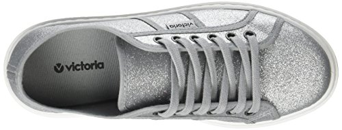 Victoria Basket Glitter, Zapatillas Unisex Adulto, Plateado (Plata), 38 EU