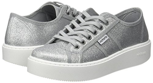 Victoria Basket Glitter, Zapatillas Unisex Adulto, Plateado (Plata), 38 EU