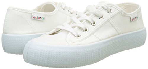 Victoria Basket Lona Gruesa, Zapatillas Mujer, Blanco, 39 EU