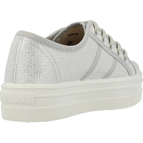 Victoria Basket Tejido Lurex - Zapatillas Unisex Adulto, Plateado (Argent (14 Plata)), 41 EU