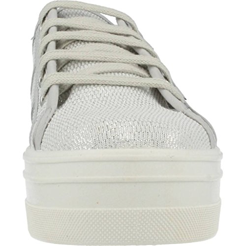 Victoria Basket Tejido Lurex - Zapatillas Unisex Adulto, Plateado (Argent (14 Plata)), 41 EU