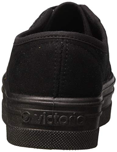 Victoria Blucher Antelina Plataforma, Zapatillas Mujer, Negro, 38 EU