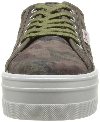 Victoria Blucher Estamp Camuflaje P - Zapatillas de Deporte de Tela para Mujer Verde Vert (Militar) 40