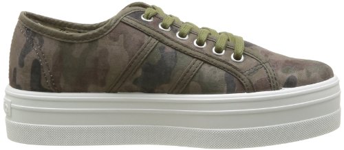 Victoria Blucher Estamp Camuflaje P - Zapatillas de Deporte de Tela para Mujer Verde Vert (Militar) 40