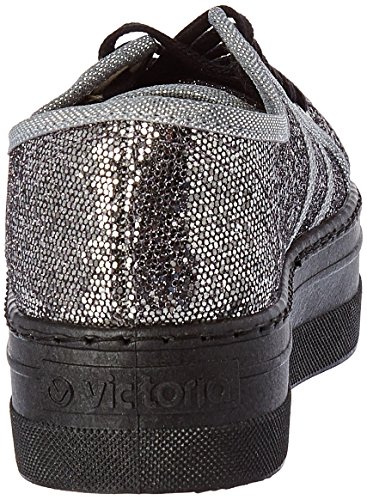 Victoria Blucher Glitter Plataf. - Botas de caño bajo Mujer, Gris (Gris (Antracita)), 39 EU
