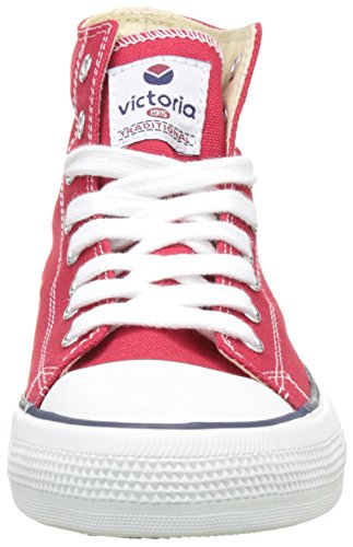 Victoria Botin Basket Autoclave, Zapatillas Altas Mujer, Rojo, 39 EU