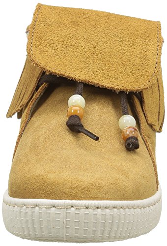 Victoria Botin Flecos Serraje, Botas Desert Mujer, Marrón Cuero, 40 EU