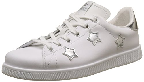 Victoria Deportivo Basket Aplicacion Estrellas, Zapatillas Mujer, Plateado (Plata), 36 EU