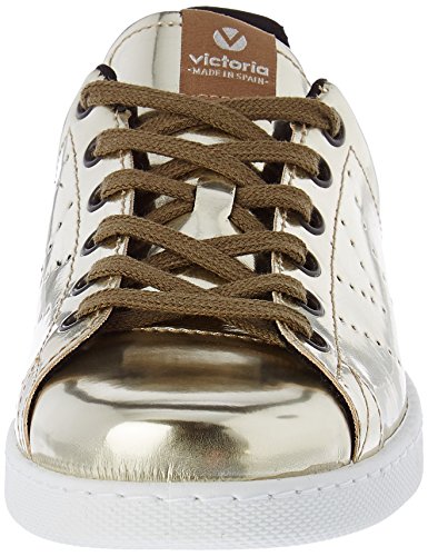 Victoria Deportivo Basket Espejo Metalizado - Botas de caño bajo Mujer, Dorado (Or (Oro)), 42 EU