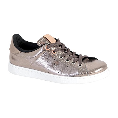 Victoria Deportivo Craquelado, Zapatillas para Mujer, Plateado (Plata), 41 EU