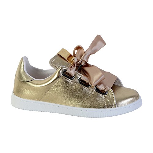 Victoria Deportivo Metalizado Bañeras, Zapatillas Unisex Adulto, Dorado (Platino), 40 EU