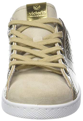 Victoria Deportivo Metalizado Placa, Zapatillas para Mujer, Dorado (Oro 51), 42 EU