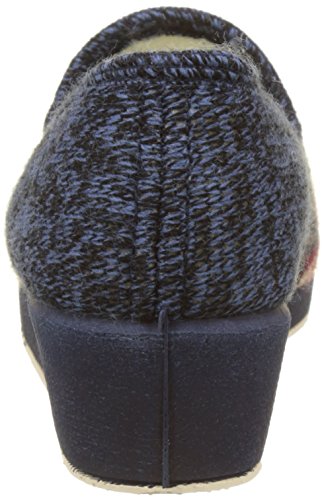 Victoria MORUNA Lana GRECA, Zapatillas de Estar por casa Mujer, Bleu Marino, 37 EU