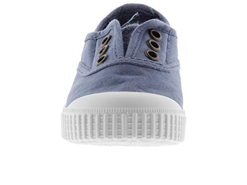 victoria Plano VICTORIA 1915 Inglesa ELÁSTICO Lona Tintada 106627-KIDS para Unisex-niños Azul 26