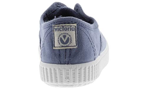 victoria Plano VICTORIA 1915 Inglesa ELÁSTICO Lona Tintada 106627-KIDS para Unisex-niños Azul 26