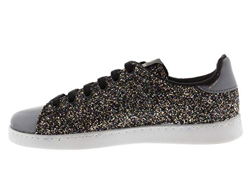 victoria Plano VICTORIA Tenis Glitter 112558-WOMEN para Mujer Antracita 39