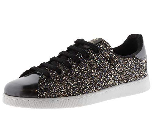 victoria Plano VICTORIA Tenis Glitter 112558-WOMEN para Mujer Antracita 39