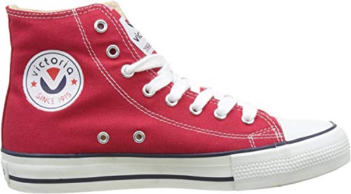victoria Plano VICTORIA Tribu Botin Lona 106500-WOMEN para Mujer Rojo 40