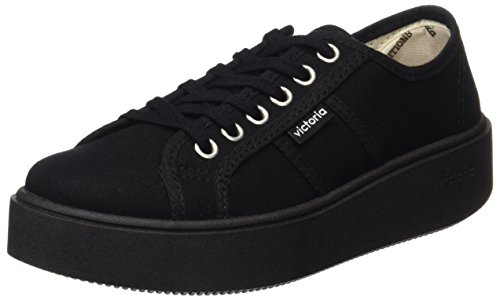 victoria Plano VICTORIA Utopia Lona Piso Negro 1260111-WOMEN para Mujer Negro 38