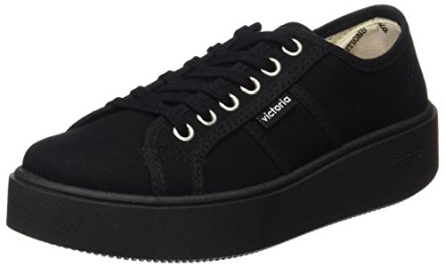 victoria Plano VICTORIA Utopia Lona Piso Negro 1260111-WOMEN para Mujer Negro 39