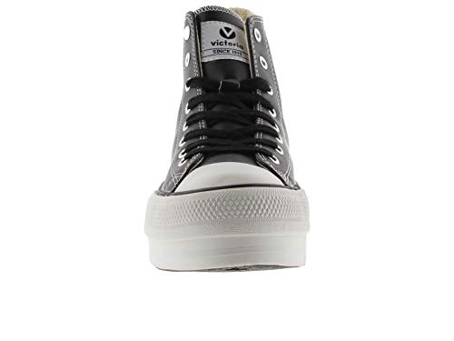 victoria Plataforma VICTORIA Basket Doble Botin Vegana 1061107-WOMEN para Niñas Adolescentes Negro 37