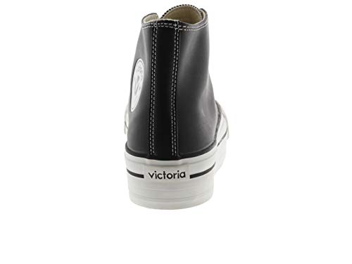 victoria Plataforma VICTORIA Basket Doble Botin Vegana 1061107-WOMEN para Niñas Adolescentes Negro 37