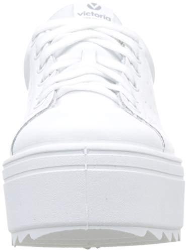 Victoria Sierra Deportivo Piel, Zapatillas Hombre, Blanco (Blanco 20), 36 EU