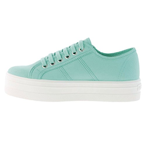 Victoria Zapatillas 09200 - Blucher Lona Plataforma, Color Menta, Talla 41
