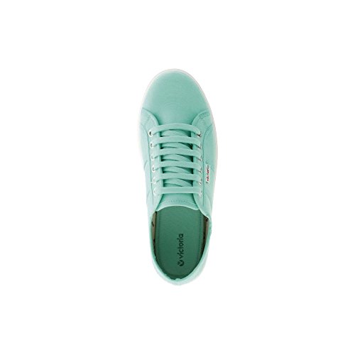 Victoria Zapatillas 09200 - Blucher Lona Plataforma, Color Menta, Talla 41
