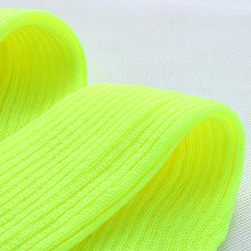 VJGOAL Moda casual para mujer Punto trenzado Mantener caliente Calentadores de la pierna Calcetines Cubierta de la bota Calcetines de la pierna(Un tamaño,Amarillo)