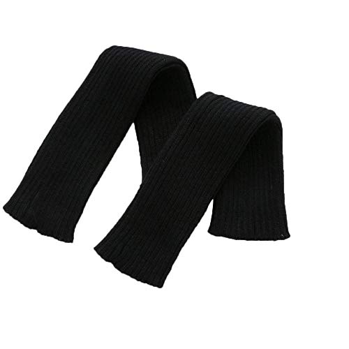 VJGOAL Moda casual para mujer Punto trenzado Mantener caliente Calentadores de la pierna Calcetines Cubierta de la bota Calcetines de la pierna(Un tamaño,Negro)