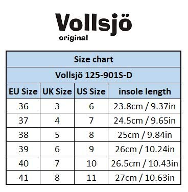 Vollsjo Zuecos De Cuero Genuino Madera Hechos En La UE, Marrón Oscuro,36