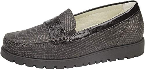 Waldläufer Hegli - Mocasín para Mujer (Talla 37 a 42), Color marrón, Color Marrón, Talla 37 EU Weit