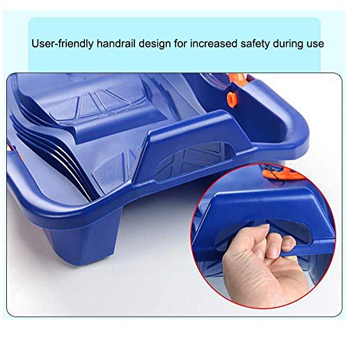 Waniyin Mini Trineo de Nieve de Invierno, Trineo de tracción de Trineo Flexible Cuesta Abajo con Cuerda de tracción cómoda para Deportes al Aire Libre Sprinter Niños pequeños