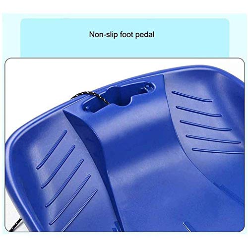 Waniyin Trineo de Trineo de Nieve de Invierno, Tabla de Snowboard de Trineo Sprinter Cuesta Abajo Duradera con Asas incorporadas, Cuerda de tracción, Frenos y Cojines (Color : A)