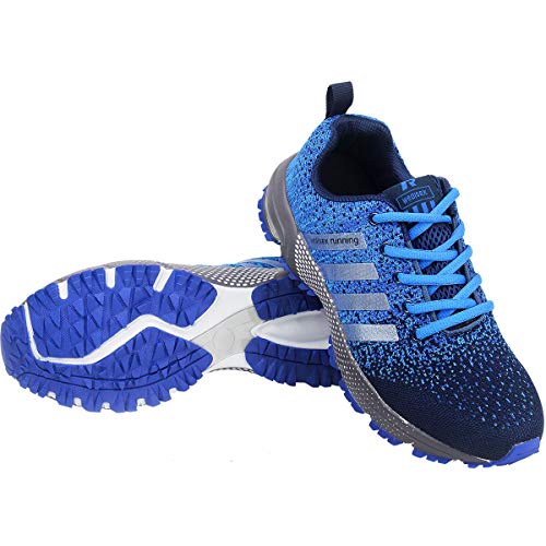 Wealsex Zapatos para Correr En Montaña Asfalto Aire Libre Deportes Zapatillas De Running para Hombre (42, Azul Claro)