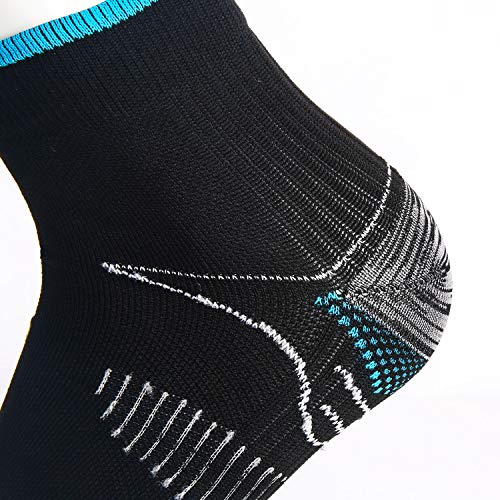 Weekend Peninsula 5 Pares Calcetines de Running Deportivos Compresión Ligera Hombres Mujer de Deporte Transpirables (EU 39-42, 5X Negro)