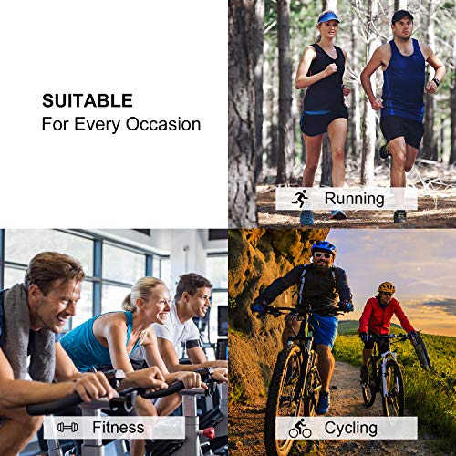 Weekend Peninsula 5 Pares Calcetines de Running Deportivos Compresión Ligera Hombres Mujer de Deporte Transpirables (EU 39-42, 5X Negro)