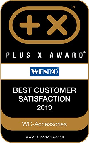 WENKO Portarrollos de pie 2 en 1, Acero inoxidable, 21 x 55 x 17 cm, Brillante