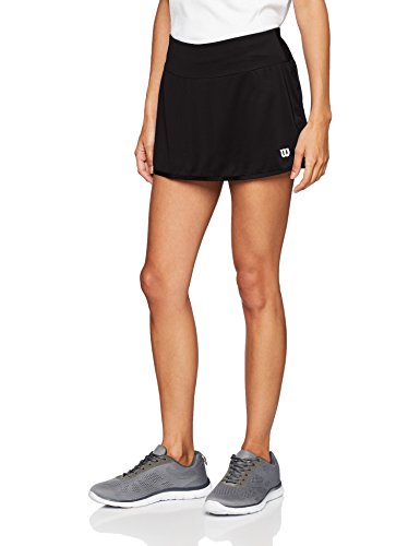 Wilson Falda de tenis, W Team 12.5 Skirt, Poliéster/licra, Negro, Talla: XL, WRA766202
