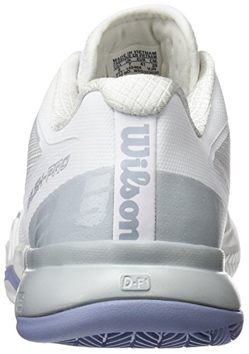 Wilson Rush Pro 2.5 Clay W, Zapatillas de Tenis Mujer, Blanco (White/Pearl Blue/Stonewash 000), 36 1/3 EU