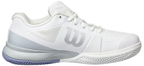 Wilson Rush Pro 2.5 Clay W, Zapatillas de Tenis Mujer, Blanco (White/Pearl Blue/Stonewash 000), 36 1/3 EU