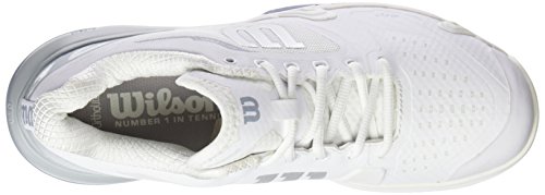 Wilson Rush Pro 2.5 Clay W, Zapatillas de Tenis Mujer, Blanco (White/Pearl Blue/Stonewash 000), 36 1/3 EU