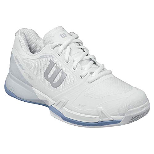Wilson Rush Pro 2.5 Clay W, Zapatillas de Tenis Mujer, Blanco (White/Pearl Blue/Stonewash 000), 36 1/3 EU