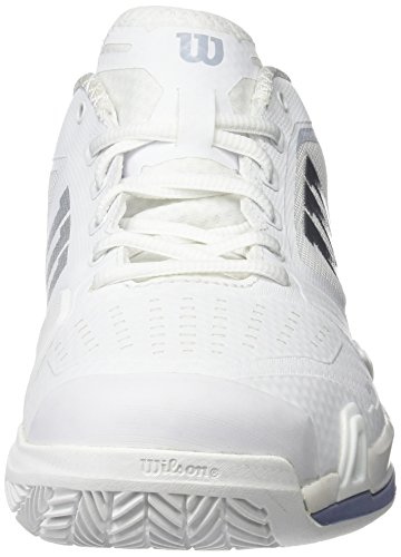 Wilson Rush Pro 2.5 Clay W, Zapatillas de Tenis Mujer, Blanco (White/Pearl Blue/Stonewash 000), 36 1/3 EU