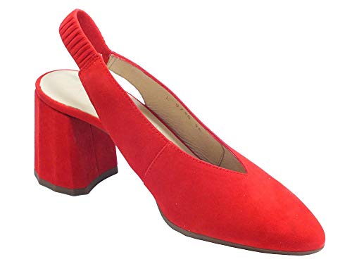 Wonders A-9740 - Zapatos de tacón alto en color rojo Rojo Size: 38 EU