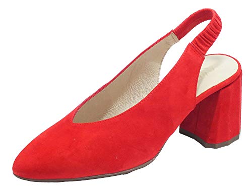 Wonders A-9740 - Zapatos de tacón alto en color rojo Rojo Size: 38 EU